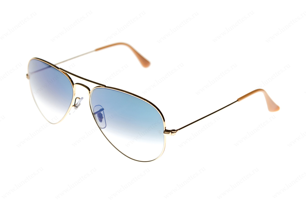 Ray-Ban 0RB3025 001/3F CLEAR GRADIENT BLUE 58 14 очки с/з
